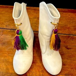 Mardi Gras marching boots